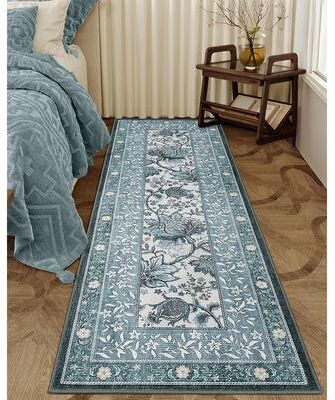 Garvee Vintage Botanical Grove Washable Area Rug