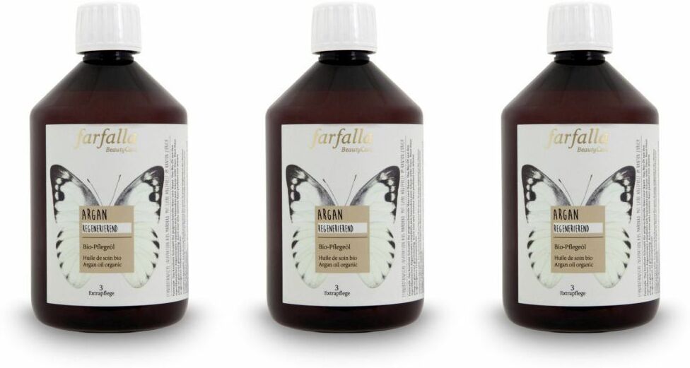 Farfalla Bio-Pflegeöl Argan 500 ml x3 3x500 Hautöl