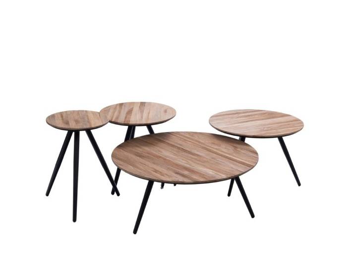Set de 4 tables basses Bengal naturelles - Amadeus