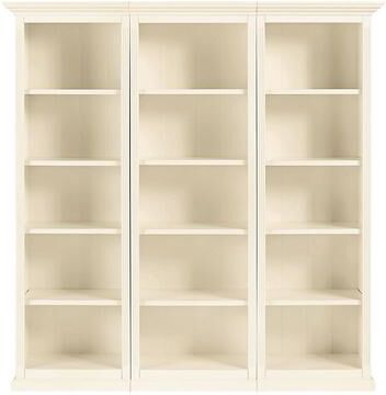Tuscan 3-Piece Flush Bookcase Set - Off White - Ballard Designs