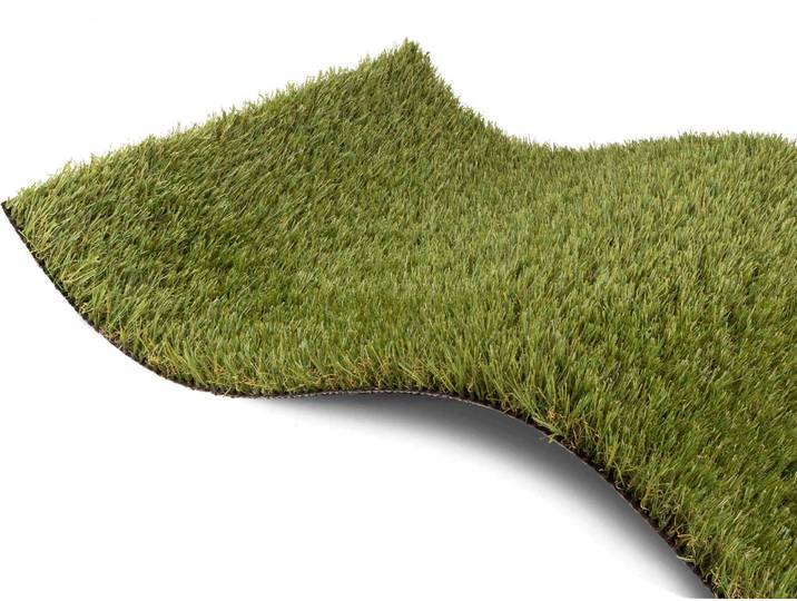 Kunstrasen Kunstrasen KORSIKA, Gesamthöhe 32 mm , grün, B:200cm L:100cm, Polyethylen (PE), PRIMAFLOR-IDEEN IN TEXTIL, Teppiche, Kunstrasen, natürliche Optik, mit Drainagefunktion, für Balkon, Terrasse & Garten