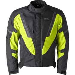 GMS-Moto Avon, Textiljacke wasserdicht - Schwarz/Neon-Gelb - XXL