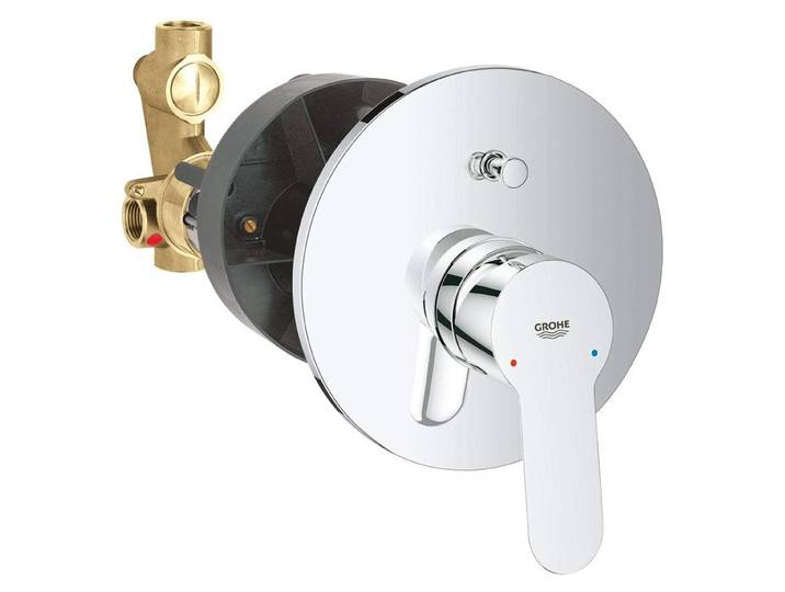 Grohe BauEdge - Mélangeur bain mural avec corps\, chrome 29079000