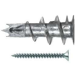 Fischer Gipskartondübel Metall GKM S 27 mit Schraube - 040434