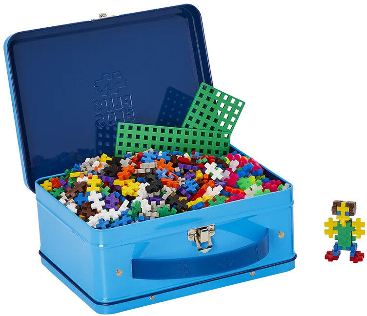 Valisette métal Basic & Néon 600 Pcs - Plus Plus
