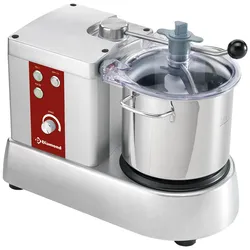 Cutter aus Edelstahl, 6 Liter, Geschwindigkeitsregler (CSP/6VT-N)