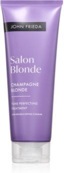 John Frieda Salon Blonde Tone Perfecting Treatment creme com cor para enfatização de cor de cabelo tom Sparkling Wine 120 ml. Salon Blonde Tone Perfecting Treatment