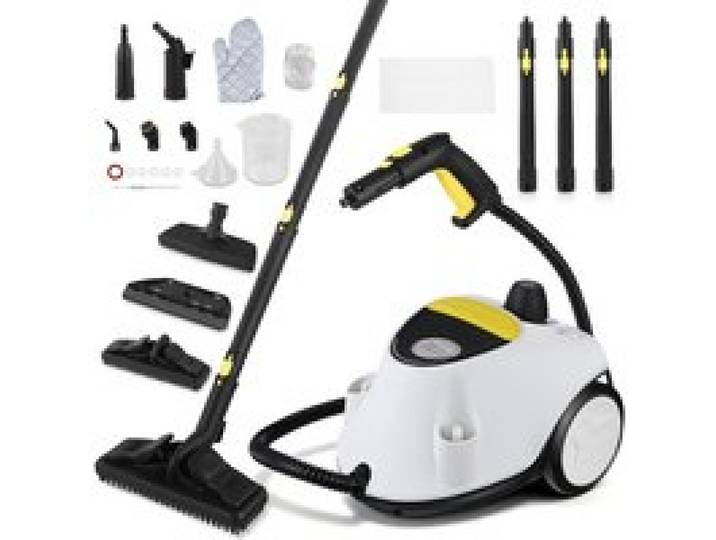 Nettoyer à Vapeur 2100W Nettoyeur Vapeur Professionnel Chauffage rapide jusquà 320 °F réservoir deau de 2.1L nettoyeur vapeur