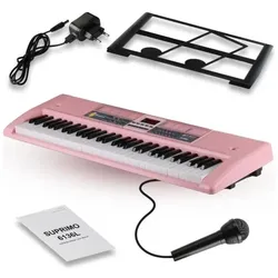 No Name SUPRIMO 6136L PK Keyboard mit Mikrofon für, Keyboard