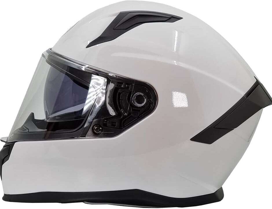Casco Moto integrale Bhr 831 Rocket Doppia Visiera Bianco taglia XS