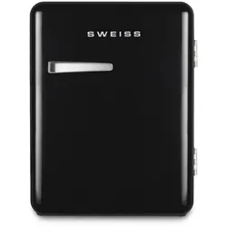 SWEISS Retro-Minikühlschrank 31 L WEISS9 – Schwarz