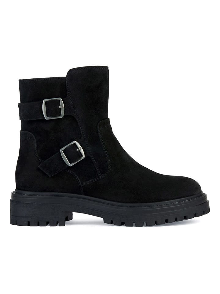 Geox Leder-Boots "Iridea" in Schwarz - 38