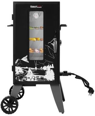 Royal Gourmet 28-Inch Analog Electric Smoker With 3 Chrome-plated Smoking Racks, Outdoor Backyard BBQ