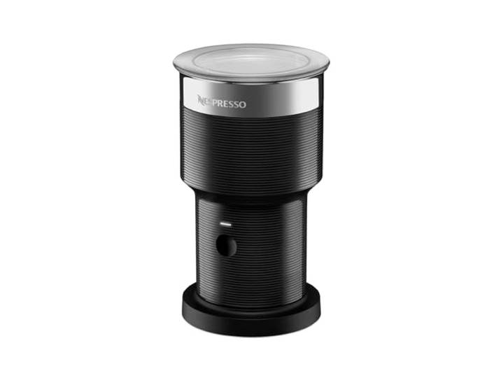 NESPRESSO Aeroccino XL elektrischer Milchaufschäumer Großer Aufschäumer aus Edelstahl für 225ml cremigen Milchschaum heiß oder kalt & 450ml heiße Milch, spülmaschinenfest