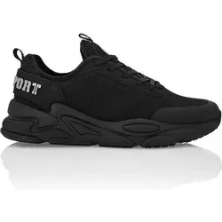 PLEIN SPORT Low-Top-Sneaker, Größe 38 in Schwarz 0202