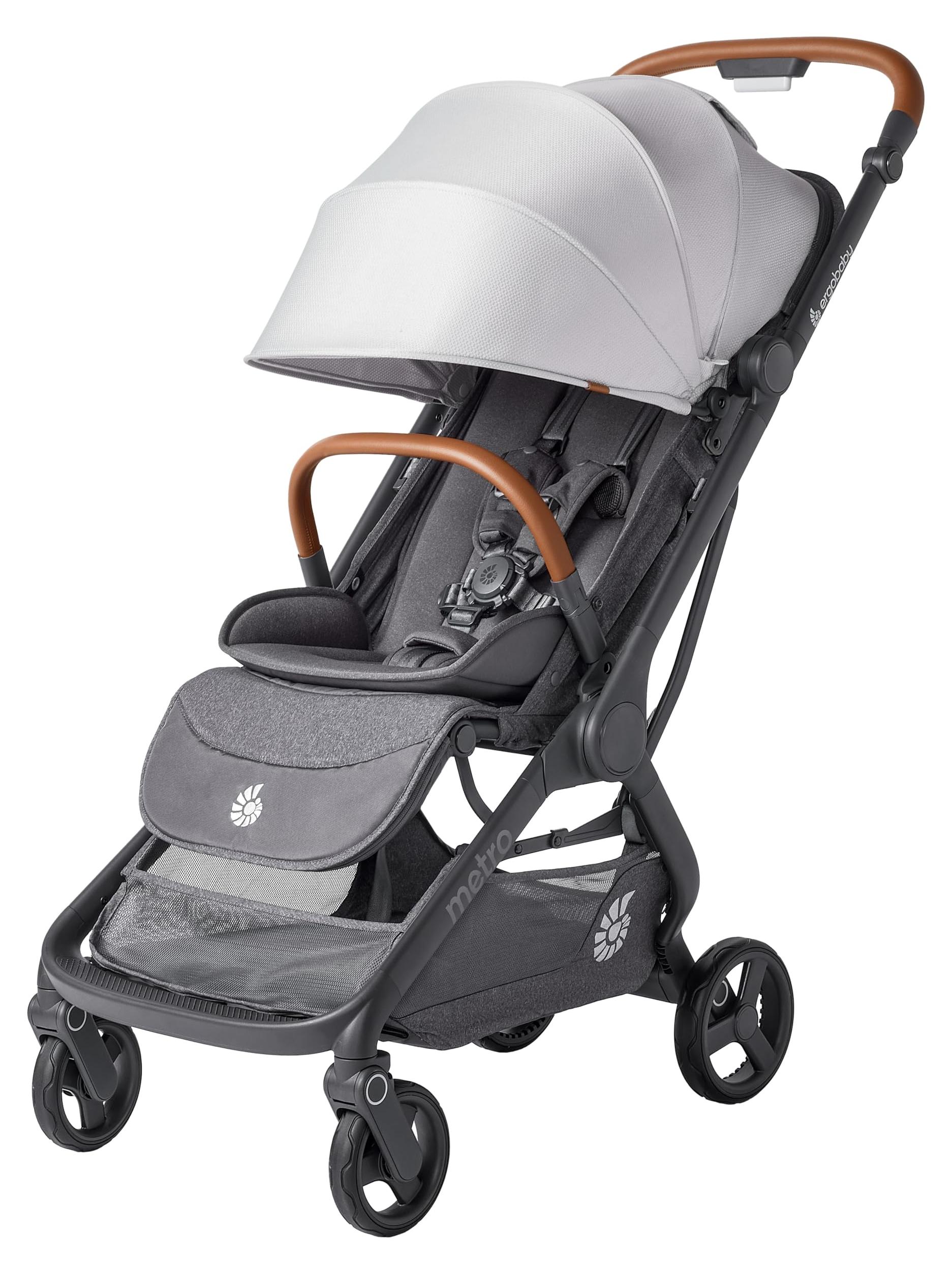 Ergobaby Metro3 Deluxe Kinderwagen Buggy mit Liegefunktion, Baby-Buggy ab Geburt