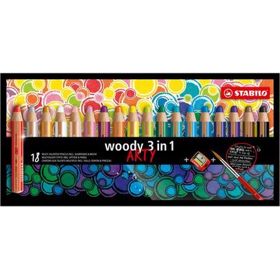 STABILO Aquarellbuntstift woody 3 in 1