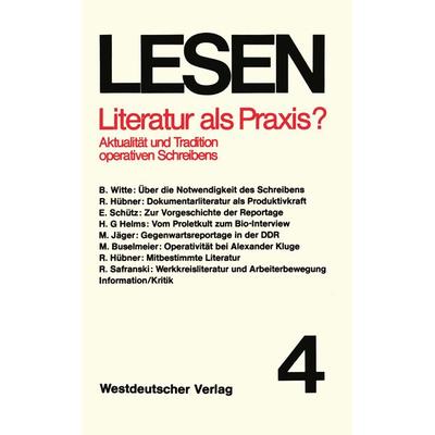 Literatur als Praxis?, Taschenbuch von , VS Verlag für Sozialwissenschaften, 978-3-531-11362-3