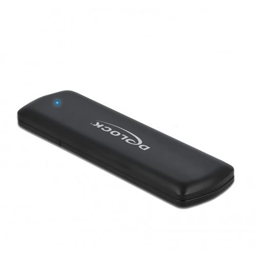 Delock Externes USB Type-C Combo Gehäuse für M.2 NVMe PCIe oder SATA SSD - werkzeugfrei