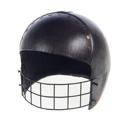 Amerikanischer Fußballhelm aus - Braun Rund Leder Amadeus 25.39x25.39 cm