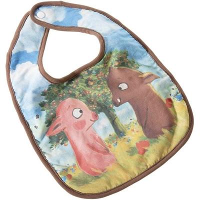 Heunec 255777 - Rosalie & Trüffelchen Lätzchen 2 (braun), 25 cm