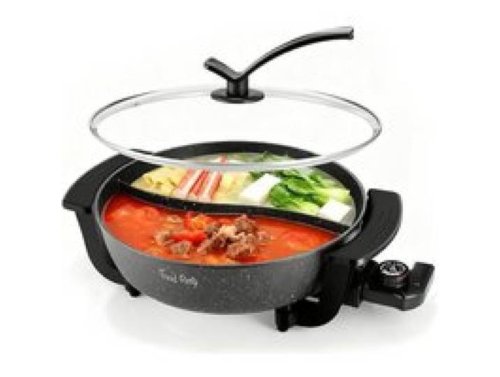 Food Party Appareil Fondue Chino Hot Pot Electrique 6L 220V 1200W Shabu Shabu Hotpot Avec Div Ur Wok Electrique[AA312]