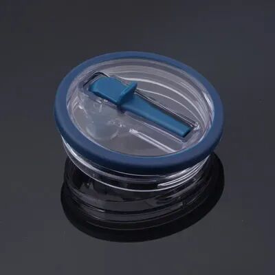 Quick Pick Pro Spill Proof Stanley Tumbler Lid With Spiral Straw Cover Replacement Cup Cover deep Blue