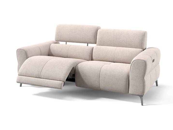 Funktionssofa PALENA 2-Sitzer Stoff Relaxsofa Zweisitzer Sofa elektrisch verstellbar Sofa