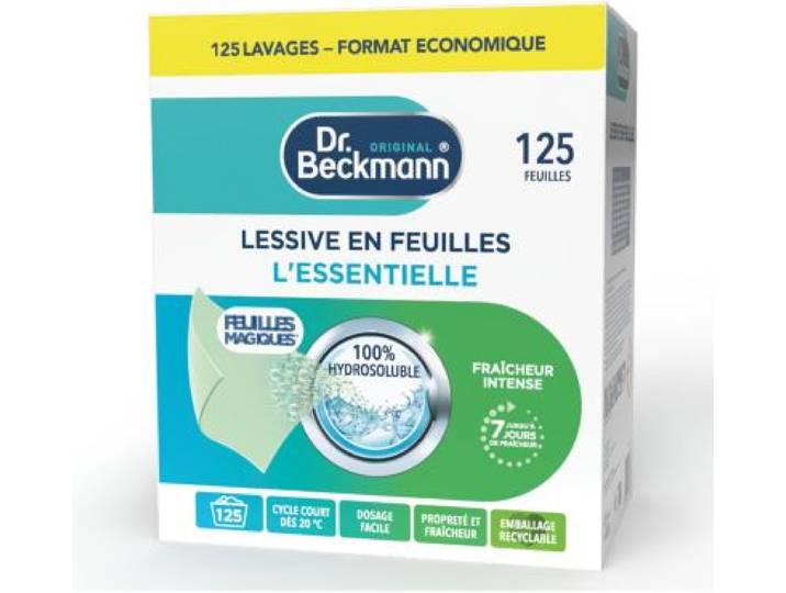 Dr Beckmann - Lessive En Feuilles L'essentielle X125 Lavages