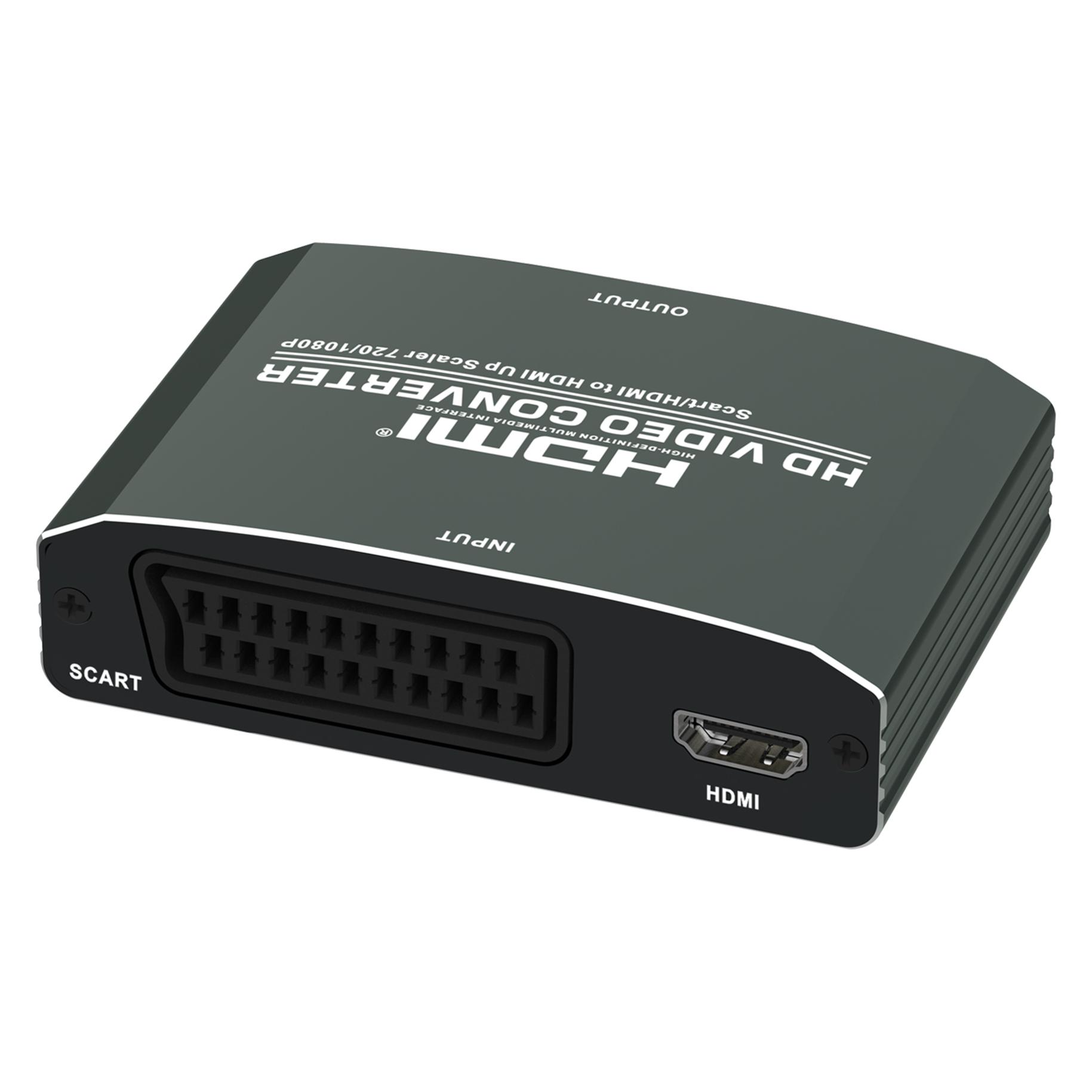 Maxtrack Scart zu HDMI Konverter mit Upscaler (Kamera Konverter) (CS 33)