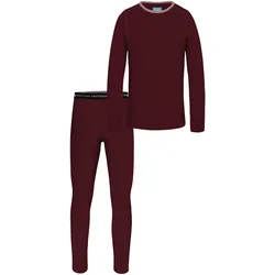Normani, Unisex, Funktionsunterhose, Kinder Merino Thermo Unterwäsche - 9872 (170, 176), Rot