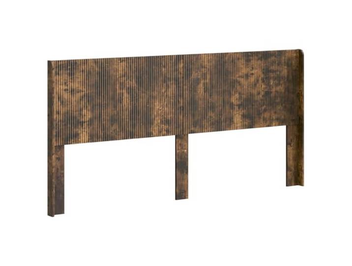Makastle Kopfteil Räuchereiche Holzwerkstoff 186,5x100 cm Vertikales Latten-Design