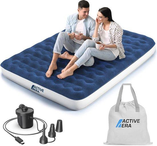Famanu Kingsize Camping Luchtbed met Oplaadbare Pomp, 150 x 200 cm