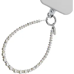 Anhänger für das Handy Crong - Anhänger für das Handy für Kordel (silber korálky)