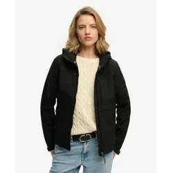 Superdry für Damen. W5012069A Kapuzenjacke ?Classic Trekker?, schwarz (M), Lässig, Recyceltes Polyester
