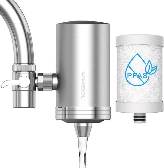 Edelstahl-Wasserfiltersystem für den Wasserhahn, langlebig, 320 G, reduziert Schwermetalle