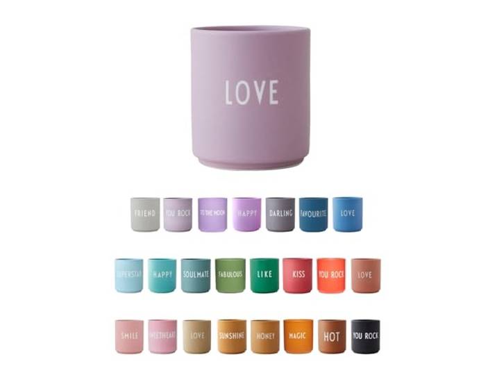 Design Letters Love Amitié Favorite Coupe\, 250 ml Capacité\, Lavande