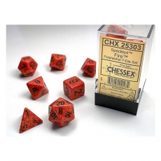 Chessex Würfel - Speckled Fire (7-Würfelset) 292450