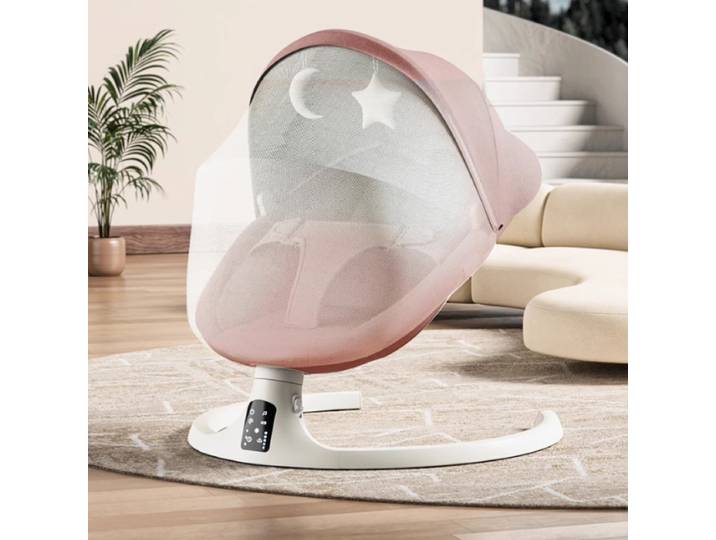 Chaises à bascule électriques pour bébé, videurs pour bébé, Bluetooth et USB, balançoire électrique pour bébé, 180 ° Siège rotatif, bascule multi-vitesses pour bébé