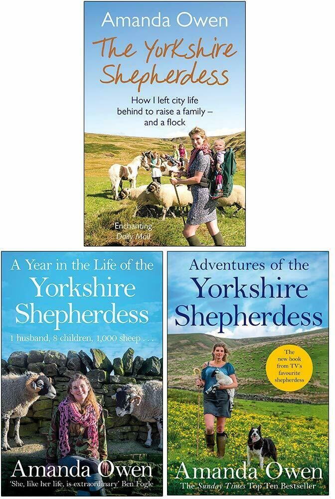 MACMILLAN The Yorkshire Shepherdess 3 Books Collection Set by Amanda Owen