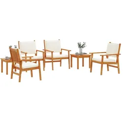 vidaXL, Gartenlounge, Raxonen (4x Stuhl +2x Tisch)