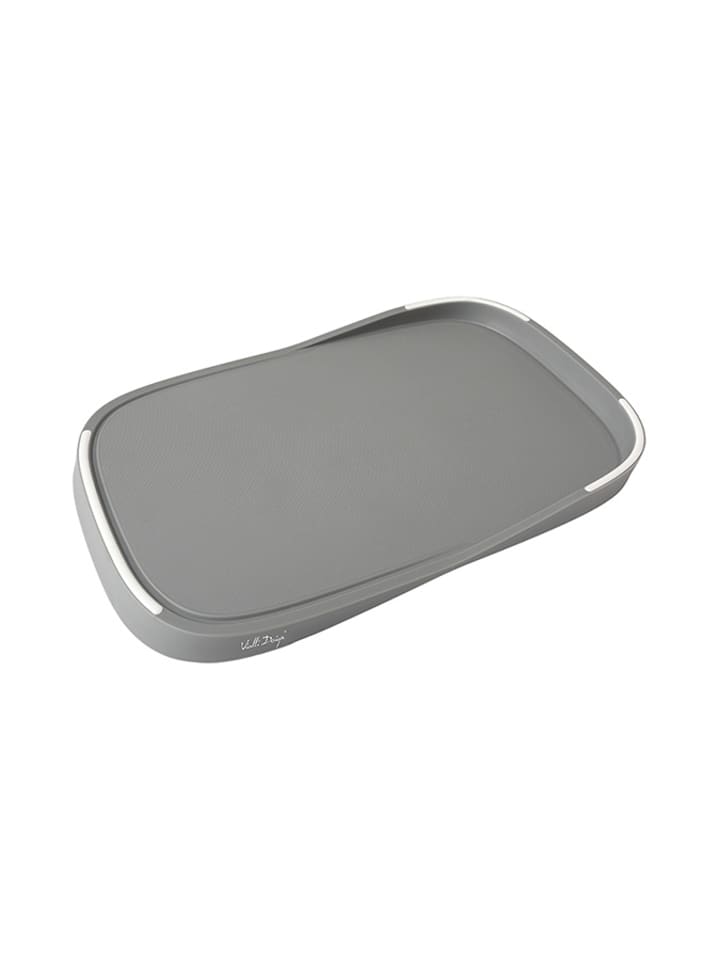 Vialli Design Doppelseitiges Schneidebrett in Grau - (L)39 x (B)24,5 cm - onesize