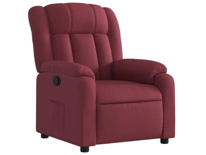 Heofavd Relaxsessel Manuell Verstellbar Ruhesessel Stoff Weinrot