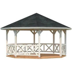 Palmako Pavillon Betty 18,0 m2 Transparent tauchimprägniert