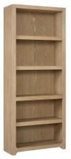 Martin Furniture Modern Wood Open Bookcase, Office Shelving, Storage Cabinet, Fully Assembled, Light Brown - Light Brown