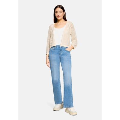 Strickjacke CARTOON "Damen mit Glanzeffekt", Damen, Gr. 44, safari beige, Obermaterial: 39% Polyacryl, 35% Polyester, 26% Polyamid, normal normal, Strickjacken Strickjacke