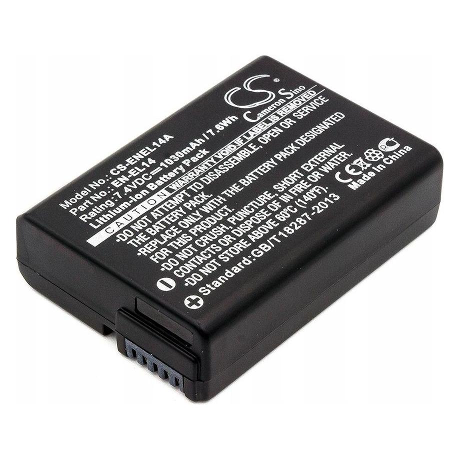 GreenCell Batteri for EN-EL14 Nikon D3200, 7.4V 1100mAh (Kamera Akku) (CB44)