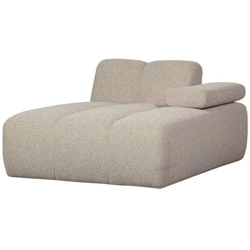 WOOOD Mojo Chaise Longue Element Bank Rechts - Wollig - Donkerzand