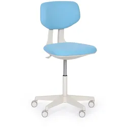 Arbeitsstuhl BEN, weiche Räder, blau
