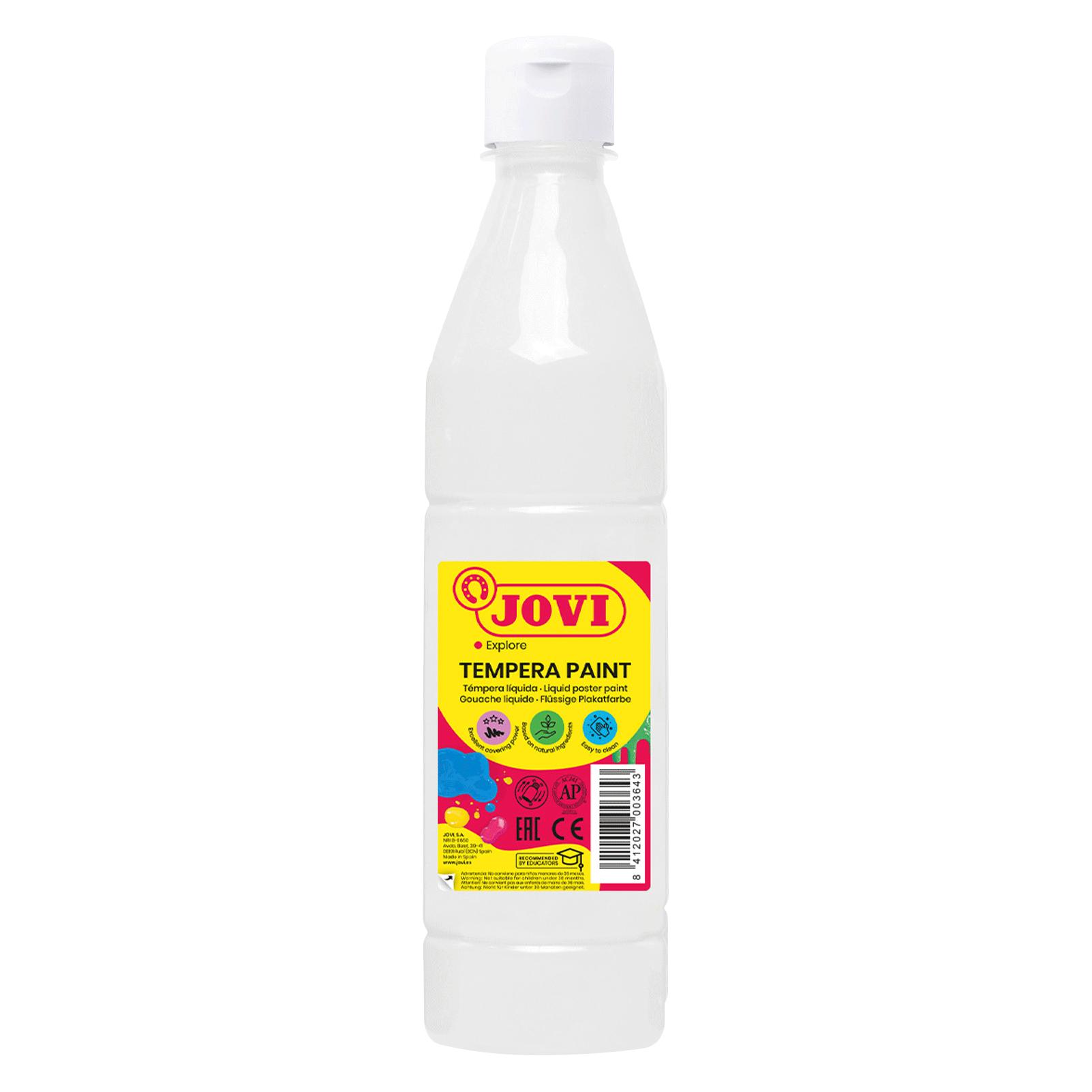 Jovi Plakatfarbe / Temperafarbe 500ml Flasche weiss (500 ml) (50601)